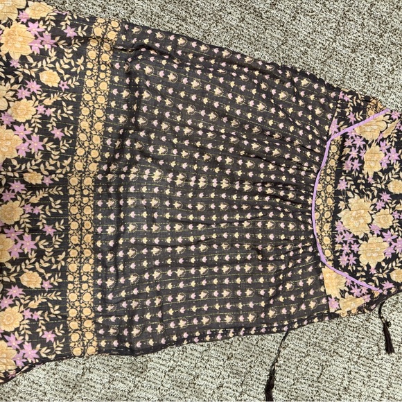 Spell floral Sleeveless tunic/dress large - brown and Pink - Picture 2 of 4